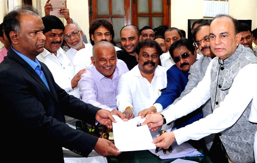 BM Farookh files nomination for RS poll